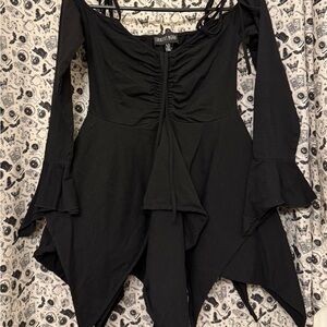Current Mood Black Asymmetrical Dress